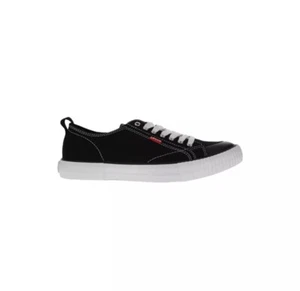 Levis Men's Anikin-C-CVS Sneakers Canvas Low-Top Shoes Black - Picture 1 of 7
