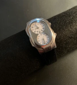 Philip Stein Teslar Women's Signature Watch Dual Dial Silver Case - Picture 1 of 5