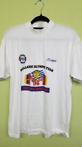 1996 Olympic  Greece Hellenic Team Shirt Weightlifting Signed By Silver Medalist