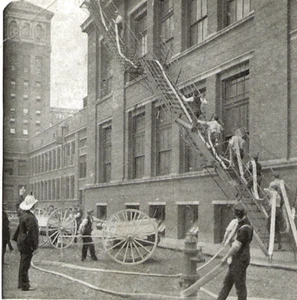 CHICAGO IL - Sears Roebuck Vigili del Fuoco Stereoview - Edificio Amministrativo - Foto 1 di 4