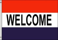 Welcome Flag Business Banner Advertising Pennant Restaurant Sign 2x3 Foot Ft New