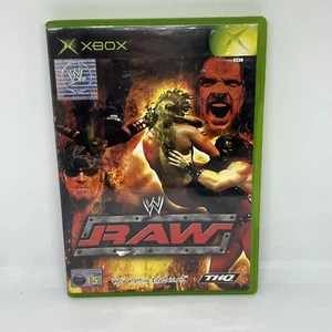 WWE Raw Microsoft Xbox Original Complete In Box Tested & Working PAL - Picture 1 of 4