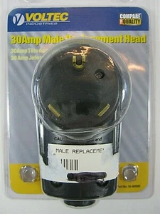 Voltec 16-00580 30 Amp Male Replacement Head FREE SHIPPING !!! - Picture 1 of 6