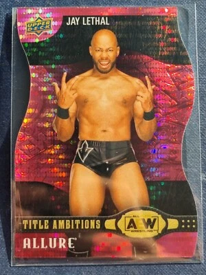 2022 AEW Jay Lethal PINK Title Ambitions /100 ALLURE Trading Card #86525 - Image 1 of 2