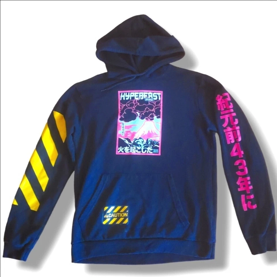 Hypebeast Fresh Laundry Mujer Tokio Sudadera con Capucha Pullover Sudadera Talla M Negra  Foto 1 de 1