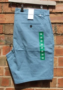 Farah Herrenshorts Smart ideal Golf- oder Freizeitkleidung 4 Taschen blau 38" Taille neu mit Etikett - Bild 1 von 9