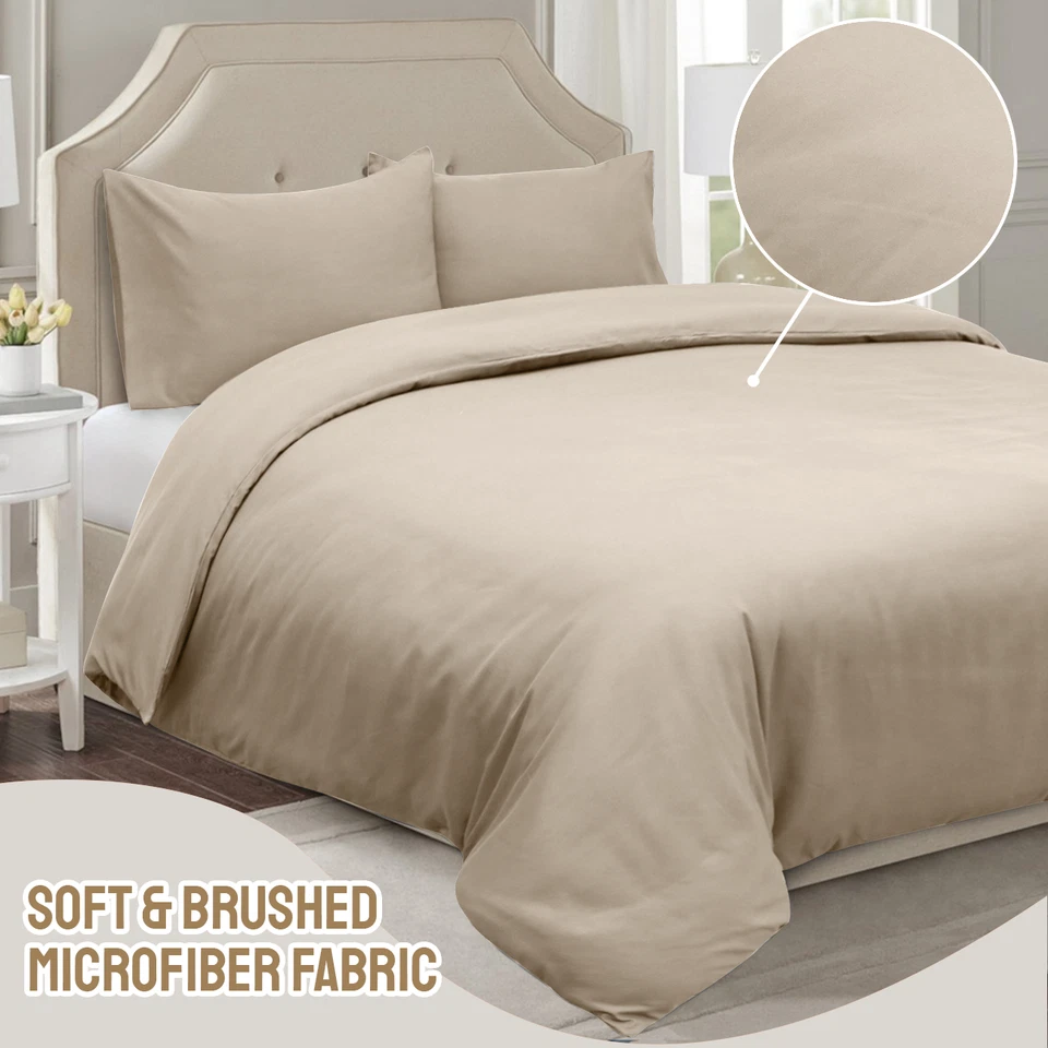 Luxury Duvet Cover Set 3 Piece Quilt Covers Bedding Sets Twin Full Queen King US - Image 1 of 1