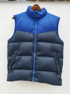 Nike Gilet Piumino Riempito MEDIA Blu Piume Giacca Tampone Uomo - Foto 1 di 13