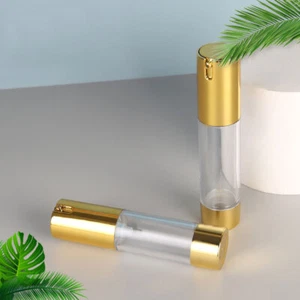 15ml 30ml 50ml Gold Airless Tragbare Kosmetik Lotion Leere Vakuum Pumpflaschen - Bild 1 von 4