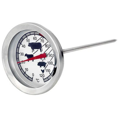 Food Temperature Thermometer Probe BBQ Meat Poultry Oven Cooking Stainless Steel
