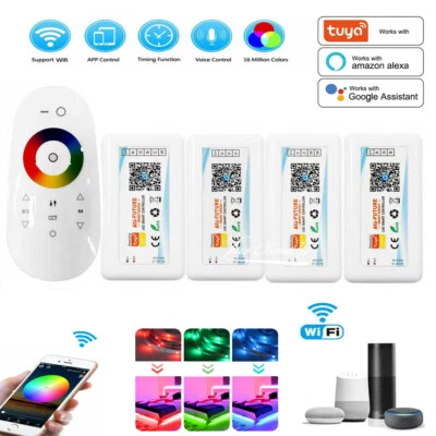 WiFi Tuya RF LED Strip Controller + 2.4G Touch Remote for 5050 RGB RGBW RGBCCT - Image 1 of 4