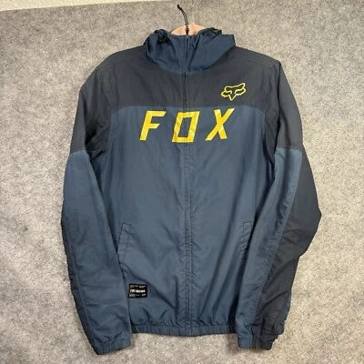 Fox Moth Windbreaker Jacket Size S Hooded Logo Lightweight Waterproof Packable  - Image 1 of 4