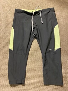 Mujer Nike Gris Correr Capri Filamento Leggings Compresión Pantalones Pequeños S - Imagen 1 de 1