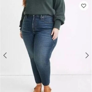 Madewell Jeans Sz 37 / 24 Plus Size Curvy High Waist Rise Skinny Medium Wash Nwt - Picture 1 of 7