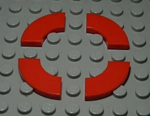 Piastrella Lego - Piastrella rotonda 1x2 rossa - Foto 1 di 1