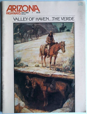 Arizona Highways Magazine July 1983 Verde Valley Fort Verde Zane Grey  - Image 1 of 2