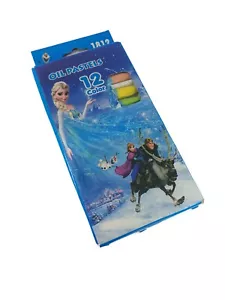 Frozen 12 Colour Oil Pastels Crayons - Picture 1 of 2