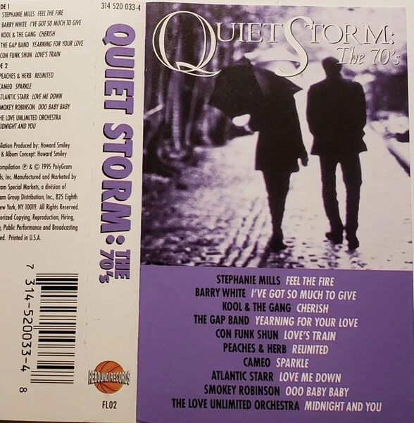 Quiet Storm: The 70's New Cassette w/Smokey Barry White Cameo Stephanie Mills Foto 1 de 1