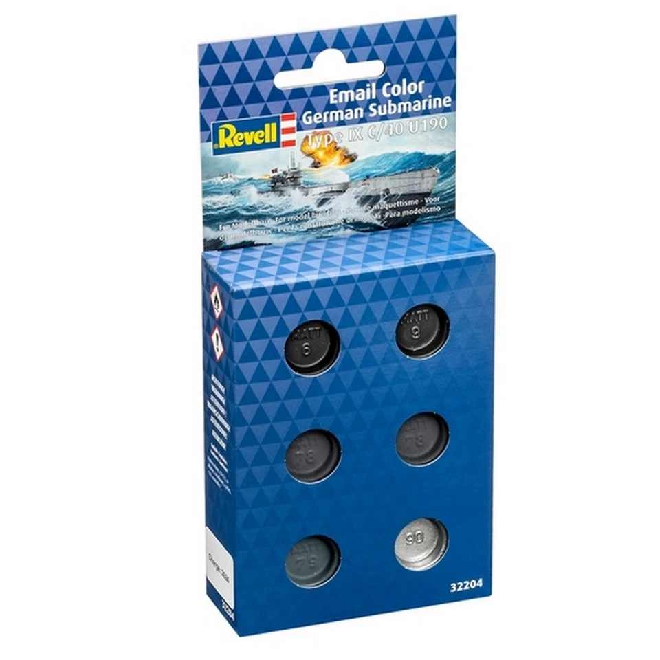 Revell 32204 Email Color - German Sub Type IX C-40(6x 14ml) - Bild 1 von 1