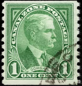 Canal Zone Stamp Scott # 160 Mint Used - 1 Cent Green Gorgas Portrait Coil Issue - Picture 1 of 1