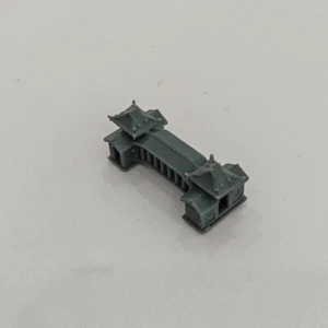 Puente cubierto antiguo estilo chino vía ferrocarril coche militar escala 1/87 HO - Imagen 1 de 2