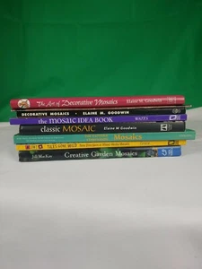 Lot of 8 Books About Technique And Using Ceramic Tiles to Create Masaics - Picture 1 of 9