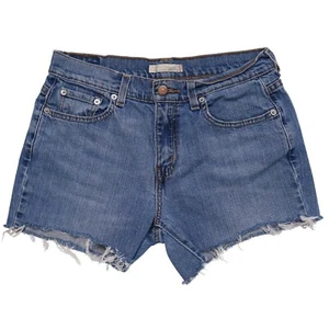 Levi's 505 Straight Leg Cut-Off Shorts Denim Jean Shorts Womens Size 6 Medium - Picture 1 of 8