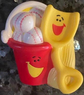 Vintage 2000 Blue’s Clues Mattel Blues Buddies: Shovel & Pail Filled w/Baseballs - Image 1 of 3