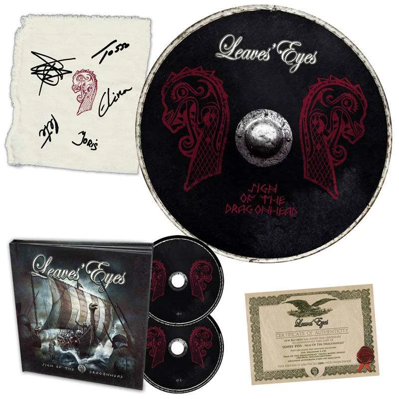 LEAVES' EYES SIGN Of The Dragonhead Fan Box Limited 2CD Digibook + Neues Schild - Bild 1 von 1