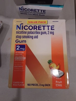 Nicorette Recubierto Fruta Chill 2 mg Goma Nicotina 160 Unidades Nuevo  Foto 1 de 2