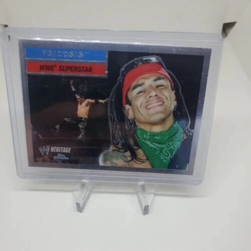 Topps Heritage Chrome 2006 WWE Wrestling Card #42 Psicosis - Image 1 of 3