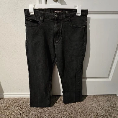 MICHAEL KORS Grant Classic Fit Men's Jeans 33x30 Charcoal Black Denim - Image 1 of 4