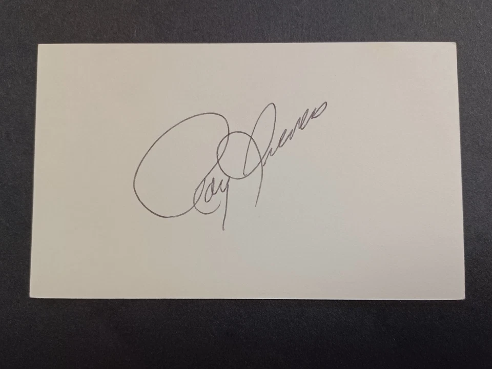 Roy Sievers (d. 2017) Signed Index Card -Browns, Senators, White Sox, Phillies-B - Image 1 of 1