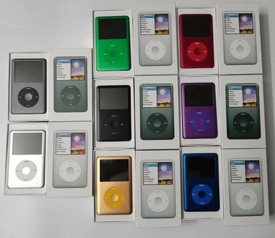 New iPod Classic 5th 6th 7th Gen 30GB 60GB 80GB 120GB 160GB 256GB All Colors - Image 1 of 4
