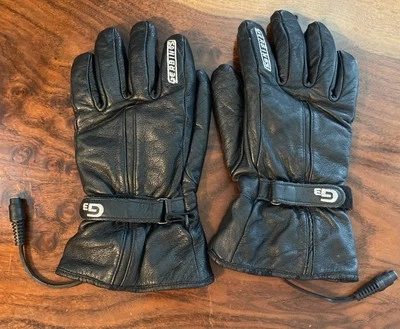 Guantes de cuero negros térmicos GERBINGS G3 12 LV motocicleta moto de nieve PARA HOMBRES pequeños Foto 1 de 4