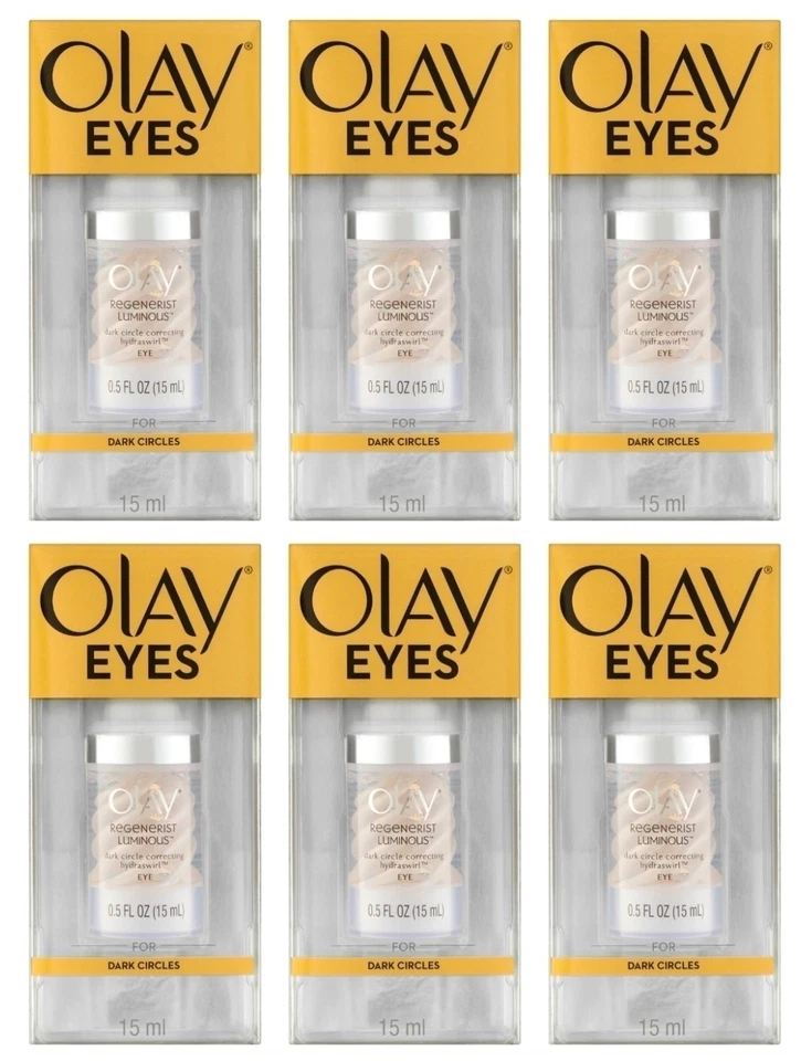 6 X OLAY EYES ILLUMINATE EYE CREAM 15mL FOR DARK CIRCLES - image 1 of 2