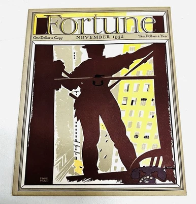 1932 November FORTUNE MAGAZINE - Great Cover, With All Advertising Pages Inside Foto 1 de 4