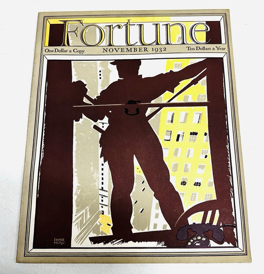 1932 November FORTUNE MAGAZINE - Great Cover, With All Advertising Pages Inside - Imagem 1 de 4