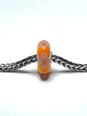 Trollbeads Único, Naranja, Floral, Opaco Foto 1 de 4