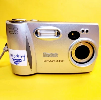 SILVER KODAK EASYSHARE DX4900 4.0 MP MEGA PIXELS 2x ZOOM DIGITAL CAMERA VIDEO - Image 1 of 4