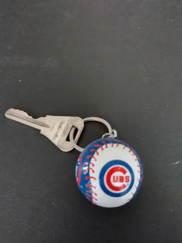 Chicago Cubs Baseball Keychain Charm Pull  - Image 1 of 4