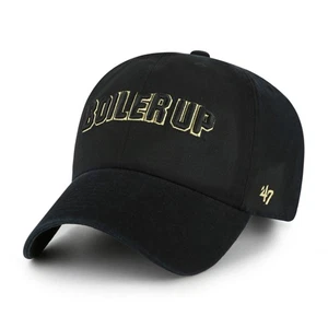 Men's '47 Black Purdue Boilermakers Clean Up Adjustable Hat - Picture 1 of 3