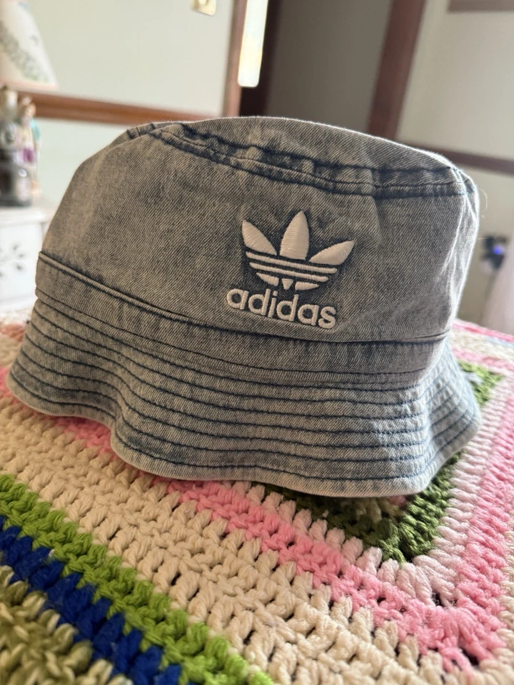 adidas Originals Adult Washed Bucket Hat Cap Boonie Unisex Royal Blue White