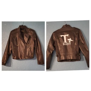 Vintage 80er 90er Wilsons schwarz Leder Cropped Biker Punk Moto Jacke Gr. M - Bild 1 von 21