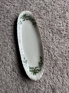 Lenox China Holiday Condiment Dish Hand Decorated With 24k Gold Trim - Picture 1 of 9