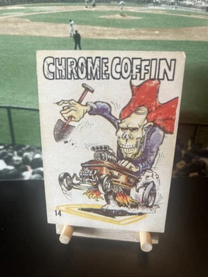 Vintage 1969 Donruss Odd Rods Trading Card #14 Chrome Coffin - Image 1 of 2