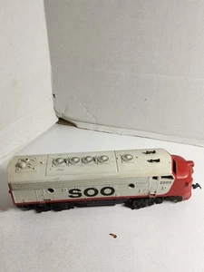Motor locomotora diésel F7 iluminado vintage realista calibre HO SOO Line 2203  - Imagen 1 de 12