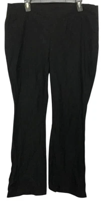 Maurices 2S, 2X pants black spandex stretch pockets straight leg - Image 1 of 4