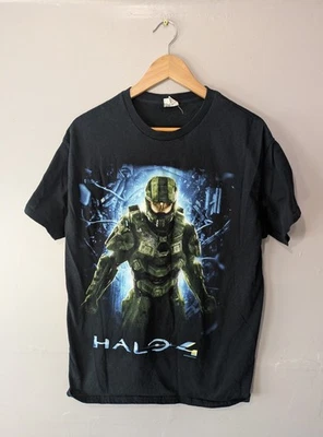 Halo 4 master chief shirt,  black , size large, 2012 microsoft, xbox, gamer,rare - Image 1 of 3