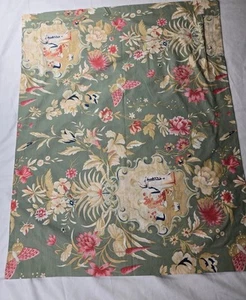 Pottery Barn asiatische Blumen Schmetterling Geisha Mädchen grün 1 Standard Schein - Bild 1 von 7